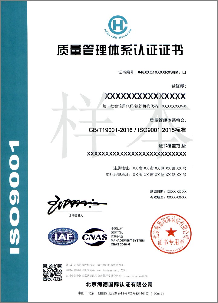 ISO 9001 中文